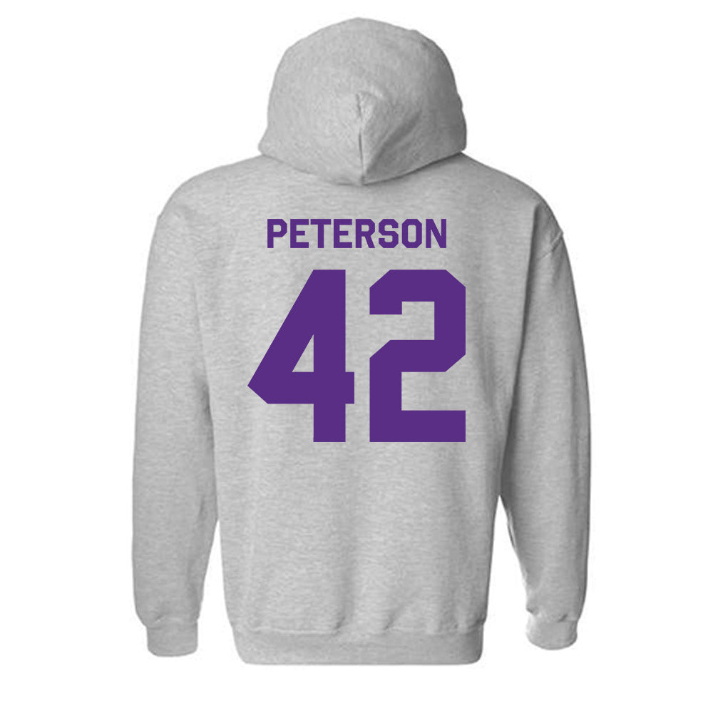 TCU - NCAA Football : Sebastian Peterson - Classic Shersey Hooded Sweatshirt-1