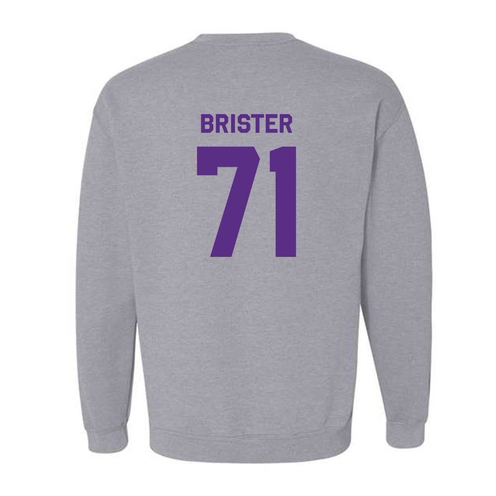 TCU - NCAA Football : Creece Brister - Classic Shersey Crewneck Sweatshirt-1