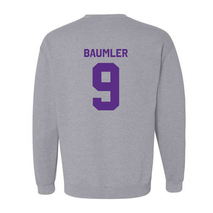 TCU - NCAA Baseball : Trever Baumler - Classic Shersey Crewneck Sweatshirt-1