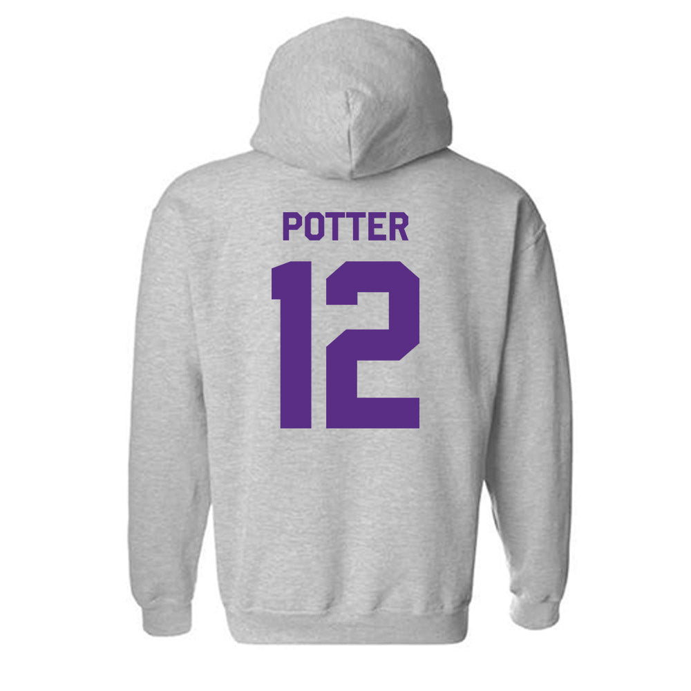 TCU - NCAA Football : David Potter - Classic Shersey Hooded Sweatshirt-1