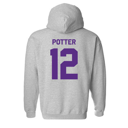 TCU - NCAA Football : David Potter - Classic Shersey Hooded Sweatshirt-1