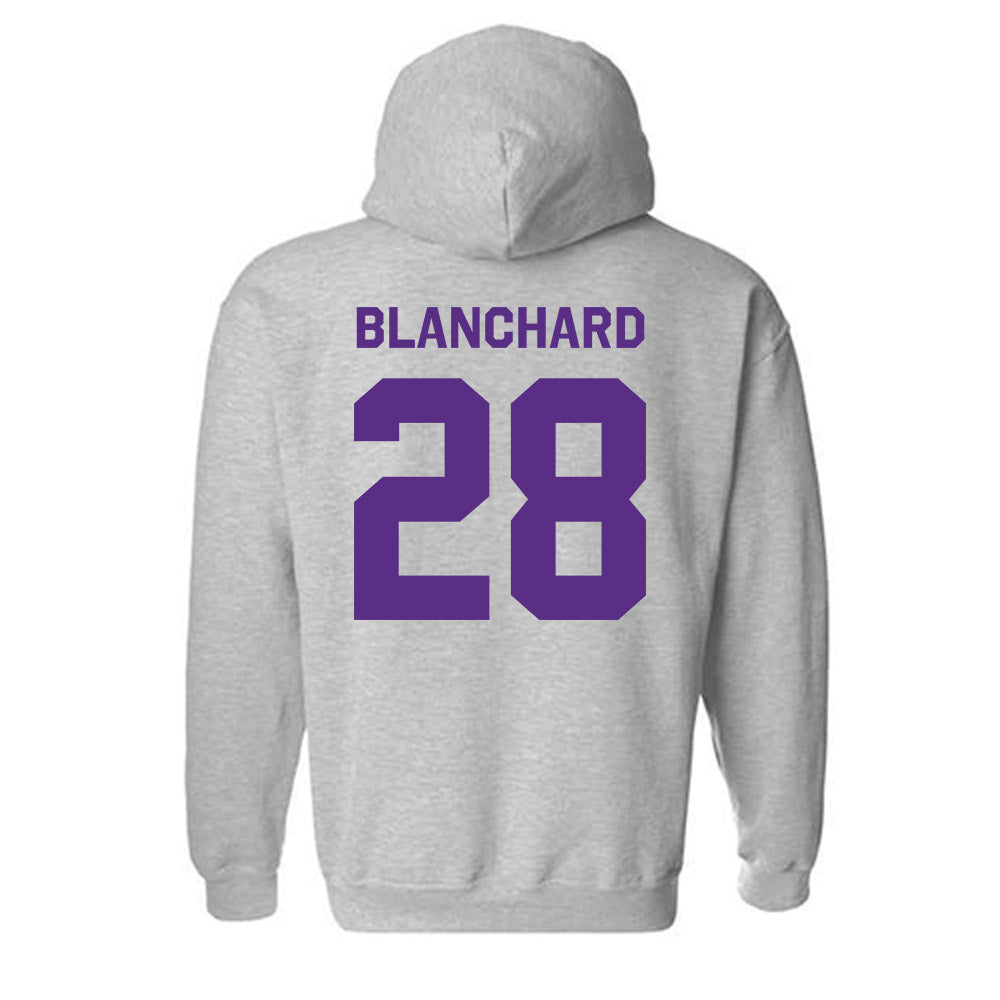 TCU - NCAA Baseball : Colin Blanchard - Classic Shersey Hooded Sweatshirt-1
