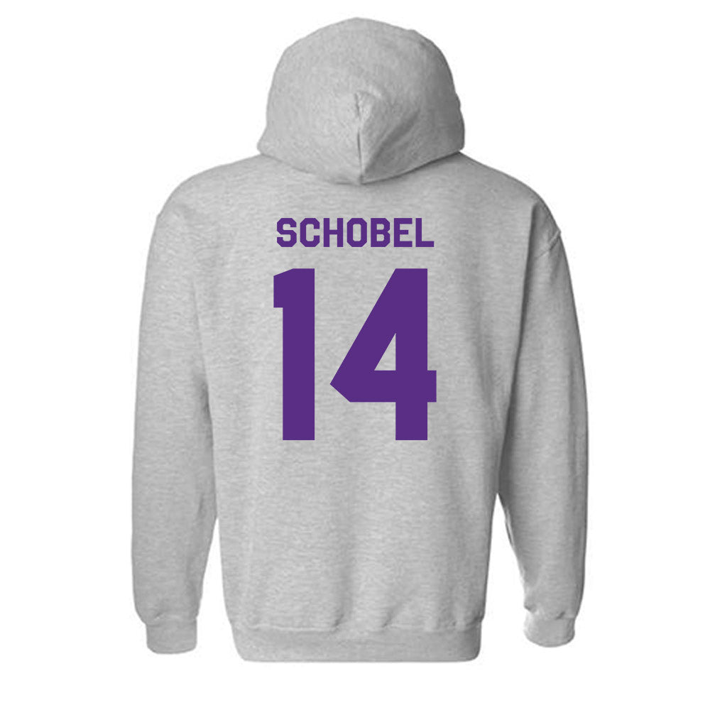 TCU - NCAA Football : John Schobel - Classic Shersey Hooded Sweatshirt-1
