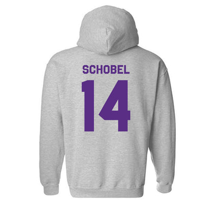TCU - NCAA Football : John Schobel - Classic Shersey Hooded Sweatshirt-1