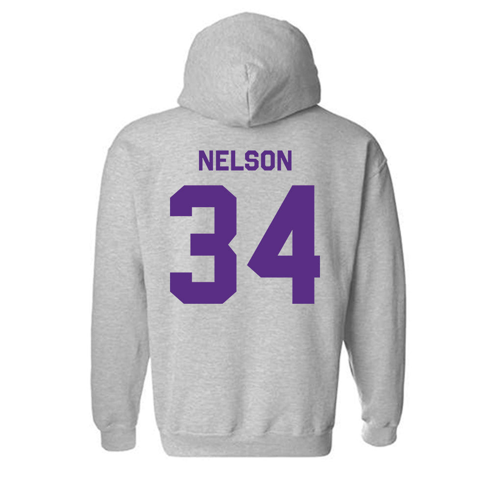 TCU - NCAA Baseball : Cade Nelson - Classic Shersey Hooded Sweatshirt-1