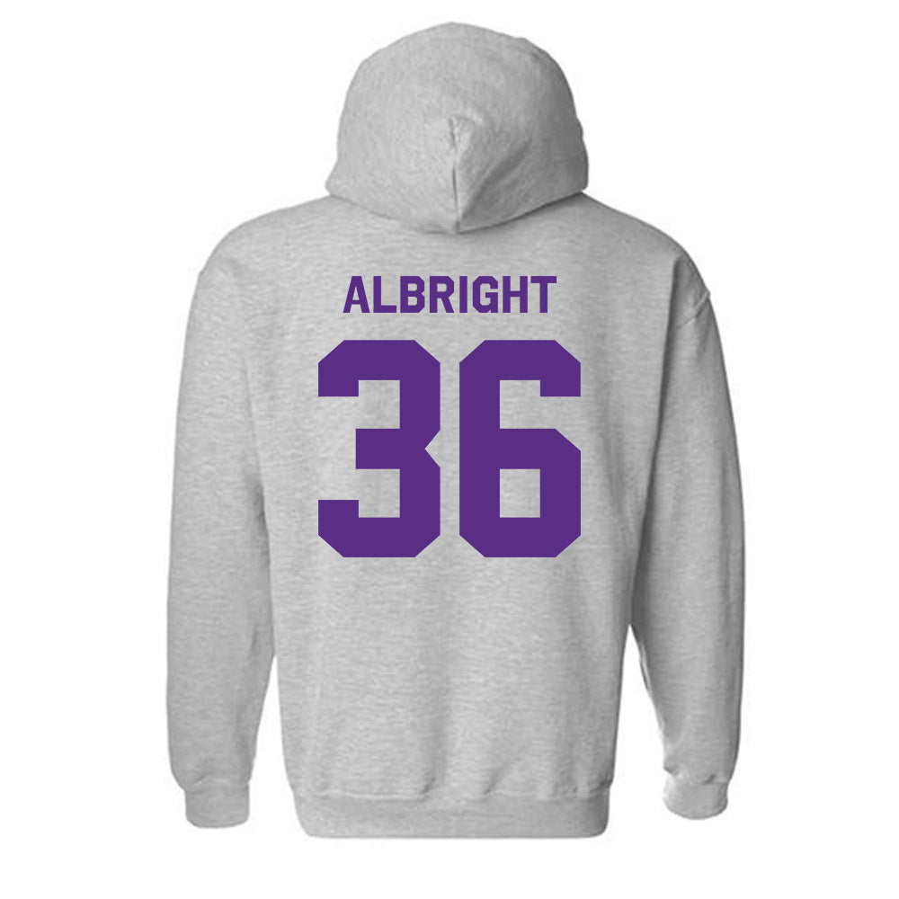 TCU - NCAA Football : Joseph Albright - Classic Shersey Hooded Sweatshirt-1
