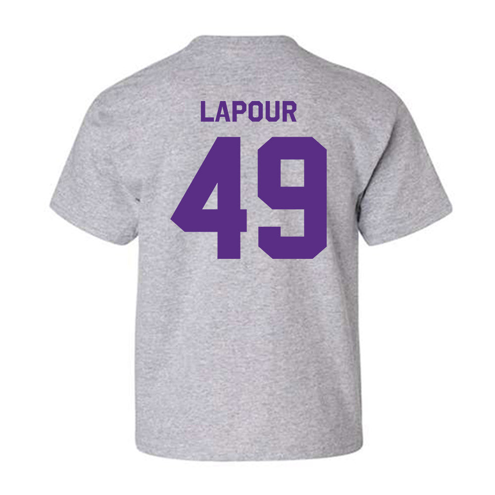TCU - NCAA Baseball : Tommy LaPour - Classic Shersey Youth T-Shirt-1
