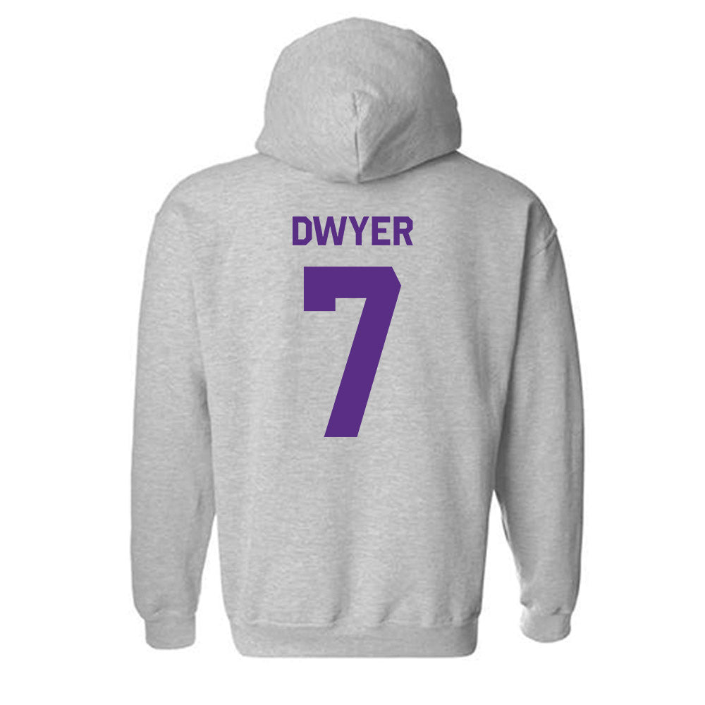 TCU - NCAA Football : Jordan Dwyer - Classic Shersey Hooded Sweatshirt-1