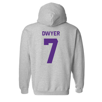 TCU - NCAA Football : Jordan Dwyer - Classic Shersey Hooded Sweatshirt-1
