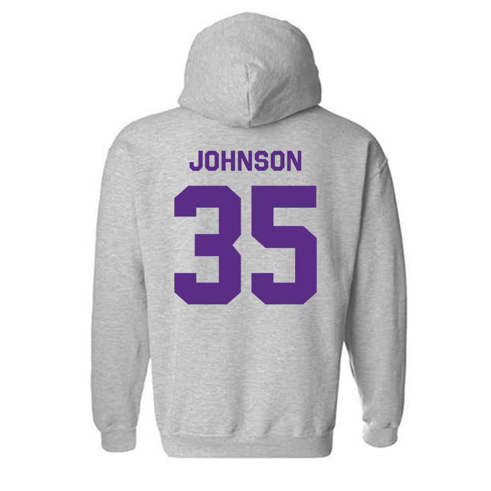 TCU - NCAA Football : Tristan Johnson - Classic Shersey Hooded Sweatshirt-1