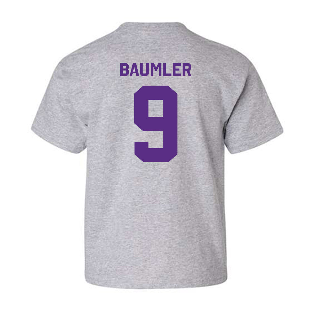 TCU - NCAA Baseball : Trever Baumler - Classic Shersey Youth T-Shirt-1