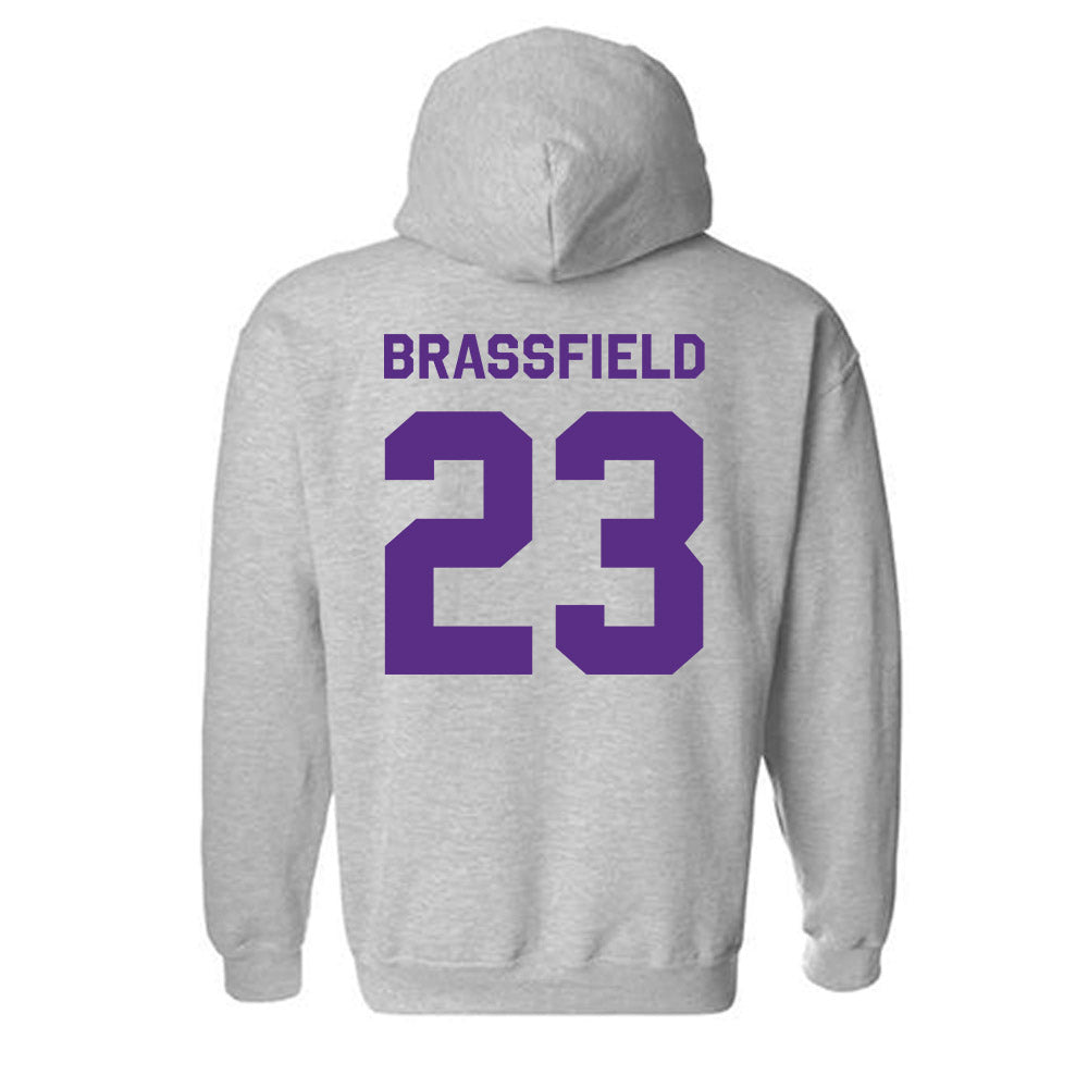 TCU - NCAA Baseball : Mason Brassfield - Classic Shersey Hooded Sweatshirt-1