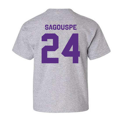 TCU - NCAA Baseball : Tanner Sagouspe - Classic Shersey Youth T-Shirt-1