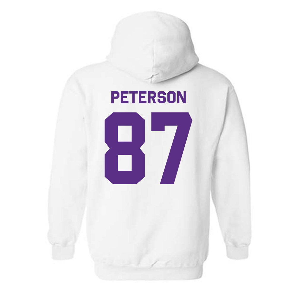TCU - NCAA Football : Mason Peterson - Classic Shersey Hooded Sweatshirt-1