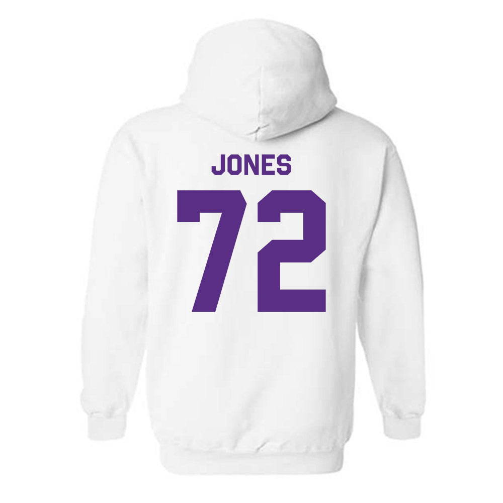 TCU - NCAA Football : Jackson Jones - Classic Shersey Hooded Sweatshirt-1