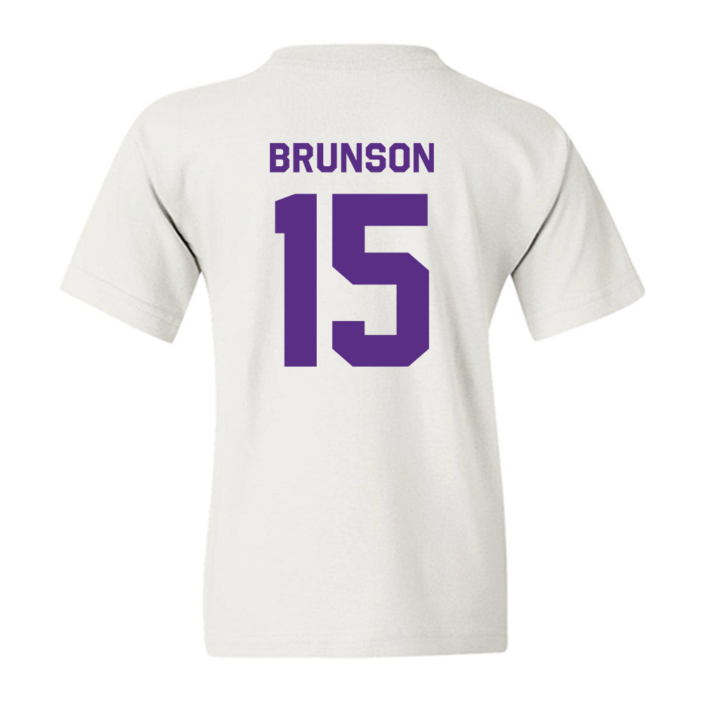 TCU - NCAA Baseball : Chase Brunson - Classic Shersey Youth T-Shirt-1