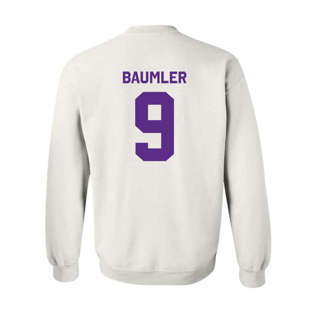 TCU - NCAA Baseball : Trever Baumler - Classic Shersey Crewneck Sweatshirt-1