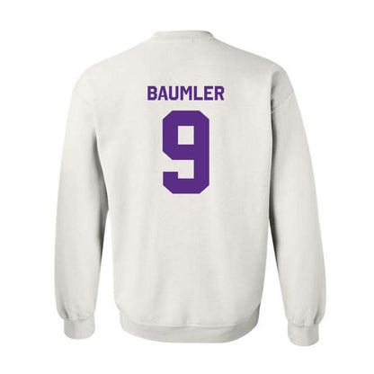 TCU - NCAA Baseball : Trever Baumler - Classic Shersey Crewneck Sweatshirt-1