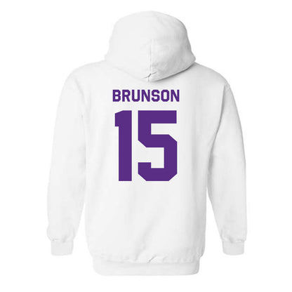 TCU - NCAA Baseball : Chase Brunson - Classic Shersey Hooded Sweatshirt-1