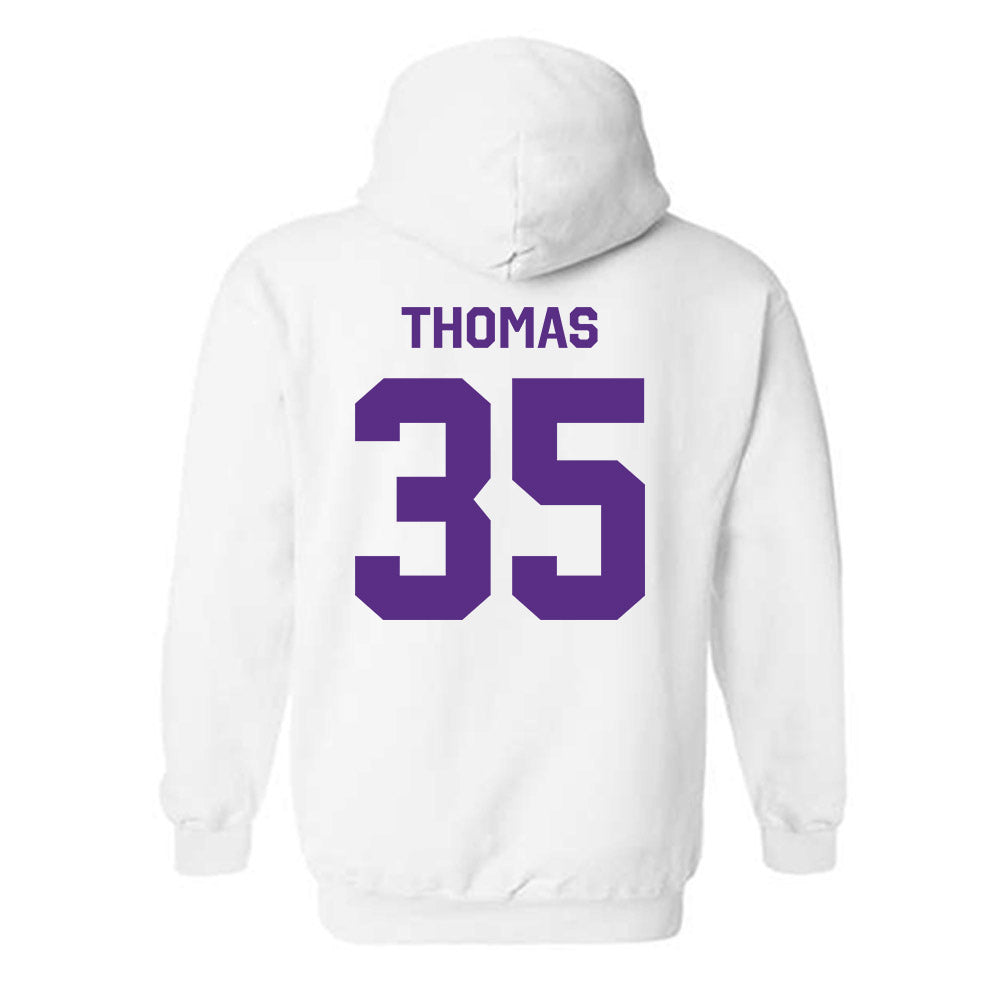 TCU - NCAA Baseball : Ethan Thomas - Classic Shersey Hooded Sweatshirt-1
