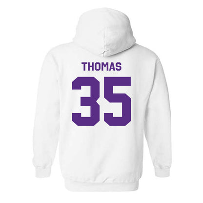 TCU - NCAA Baseball : Ethan Thomas - Classic Shersey Hooded Sweatshirt-1