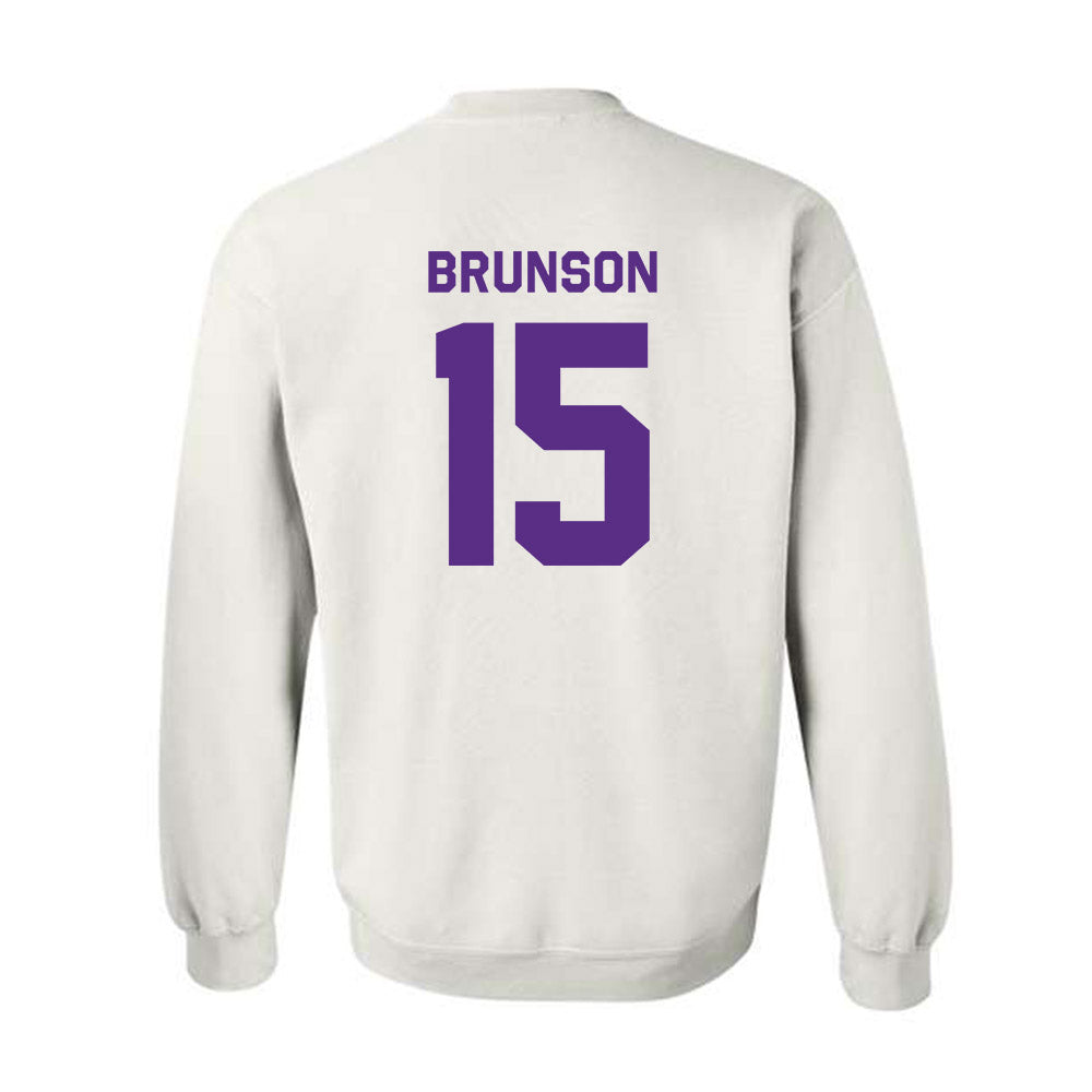 TCU - NCAA Baseball : Chase Brunson - Classic Shersey Crewneck Sweatshirt-1