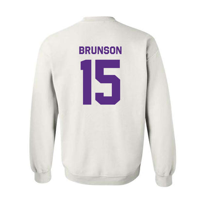 TCU - NCAA Baseball : Chase Brunson - Classic Shersey Crewneck Sweatshirt-1