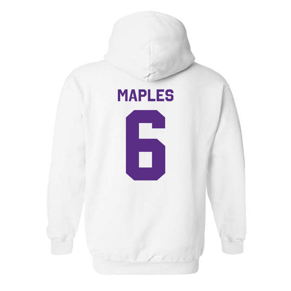TCU - NCAA Football : Jayden Maples - Classic Shersey Hooded Sweatshirt-1