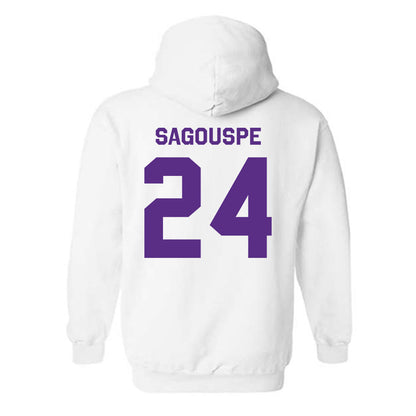 TCU - NCAA Baseball : Tanner Sagouspe - Classic Shersey Hooded Sweatshirt-1