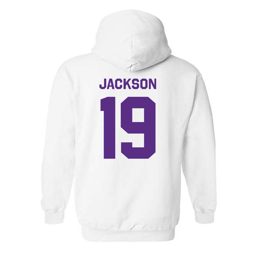 TCU - NCAA Football : Kylin Jackson - Classic Shersey Hooded Sweatshirt-1