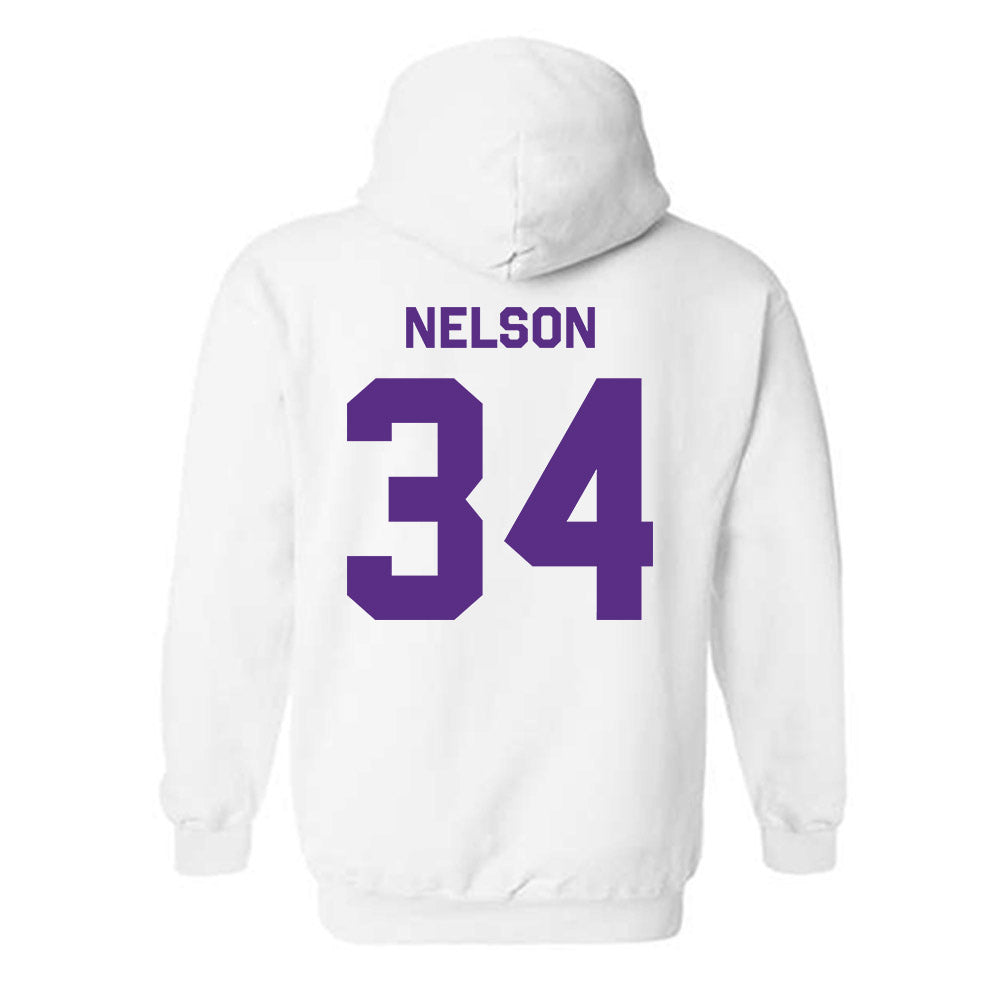 TCU - NCAA Baseball : Cade Nelson - Classic Shersey Hooded Sweatshirt-1