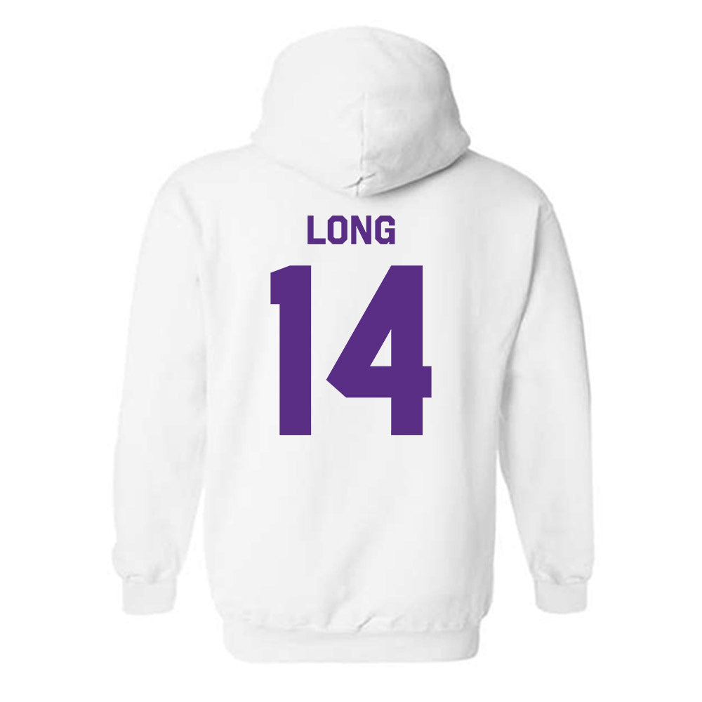 TCU - NCAA Beach Volleyball : Anna Long - Classic Shersey Hooded Sweatshirt-1