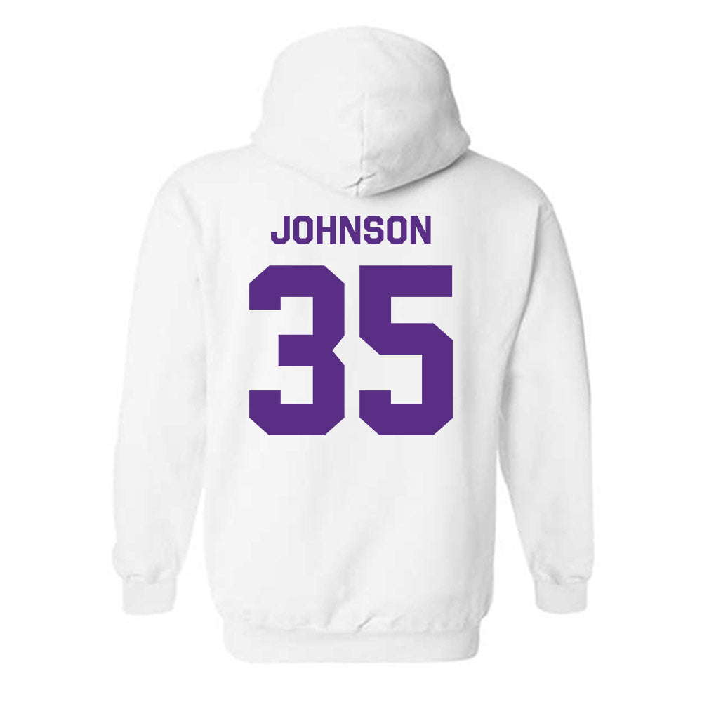 TCU - NCAA Football : Tristan Johnson - Classic Shersey Hooded Sweatshirt-1