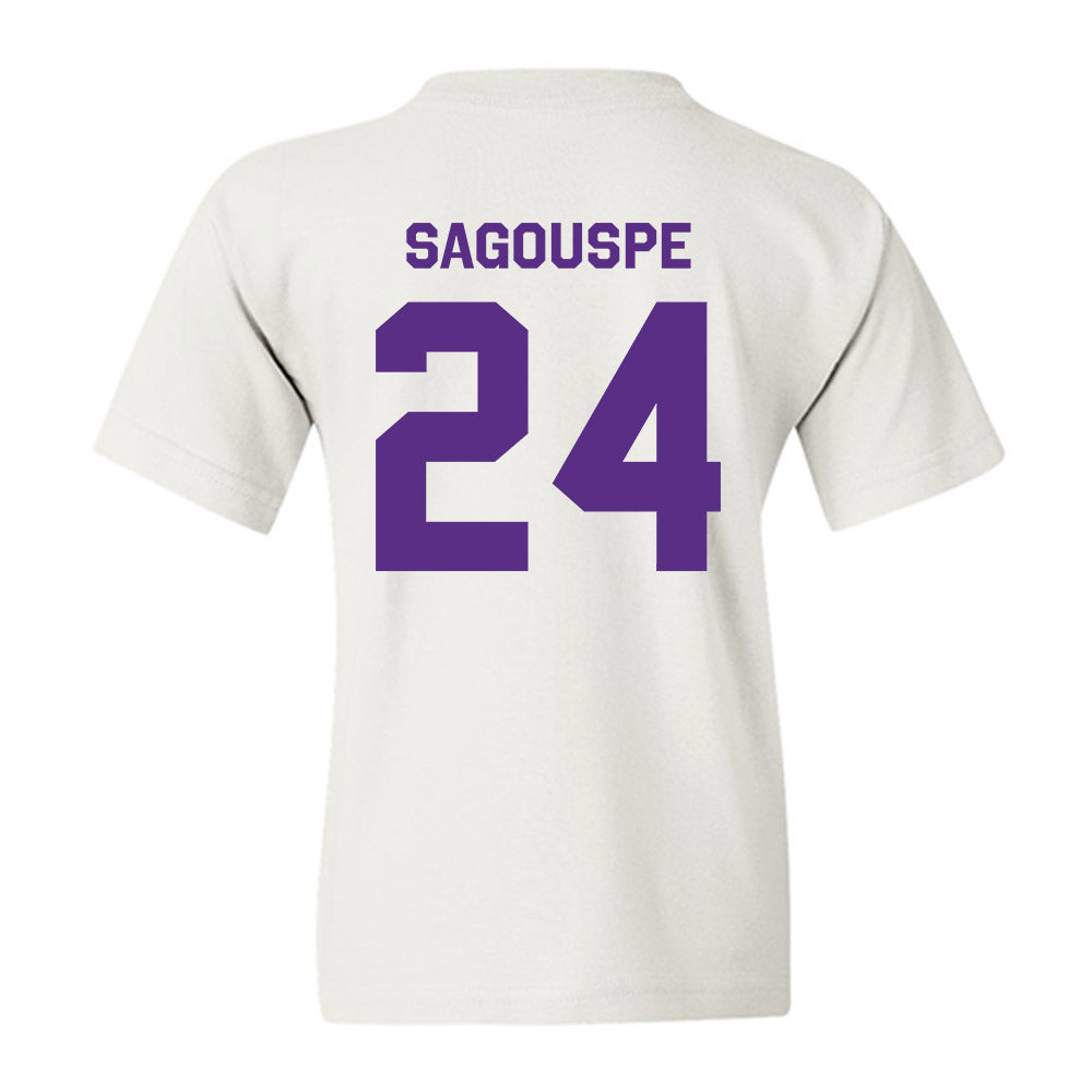 TCU - NCAA Baseball : Tanner Sagouspe - Classic Shersey Youth T-Shirt-1