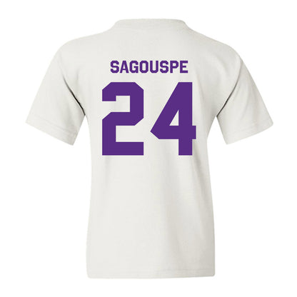 TCU - NCAA Baseball : Tanner Sagouspe - Classic Shersey Youth T-Shirt-1