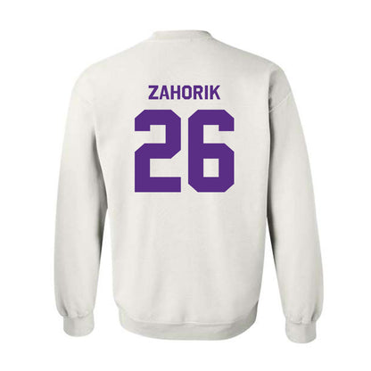 TCU - NCAA Equestrian : Victoria Zahorik - Classic Shersey Crewneck Sweatshirt-1