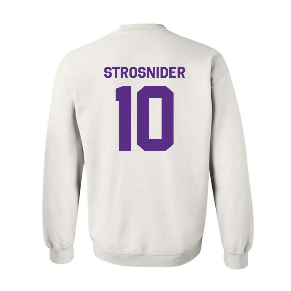 TCU - NCAA Baseball : Sawyer Strosnider - Classic Shersey Crewneck Sweatshirt-1