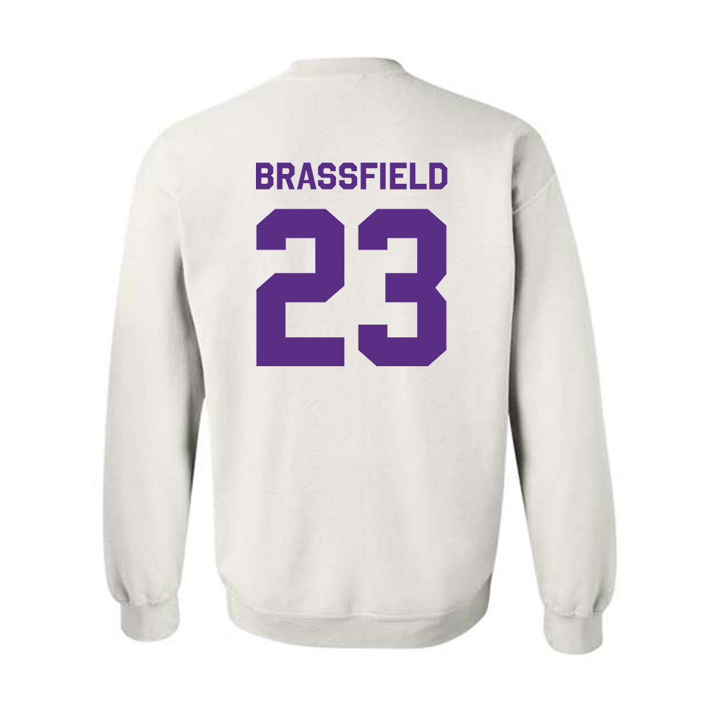TCU - NCAA Baseball : Mason Brassfield - Classic Shersey Crewneck Sweatshirt-1