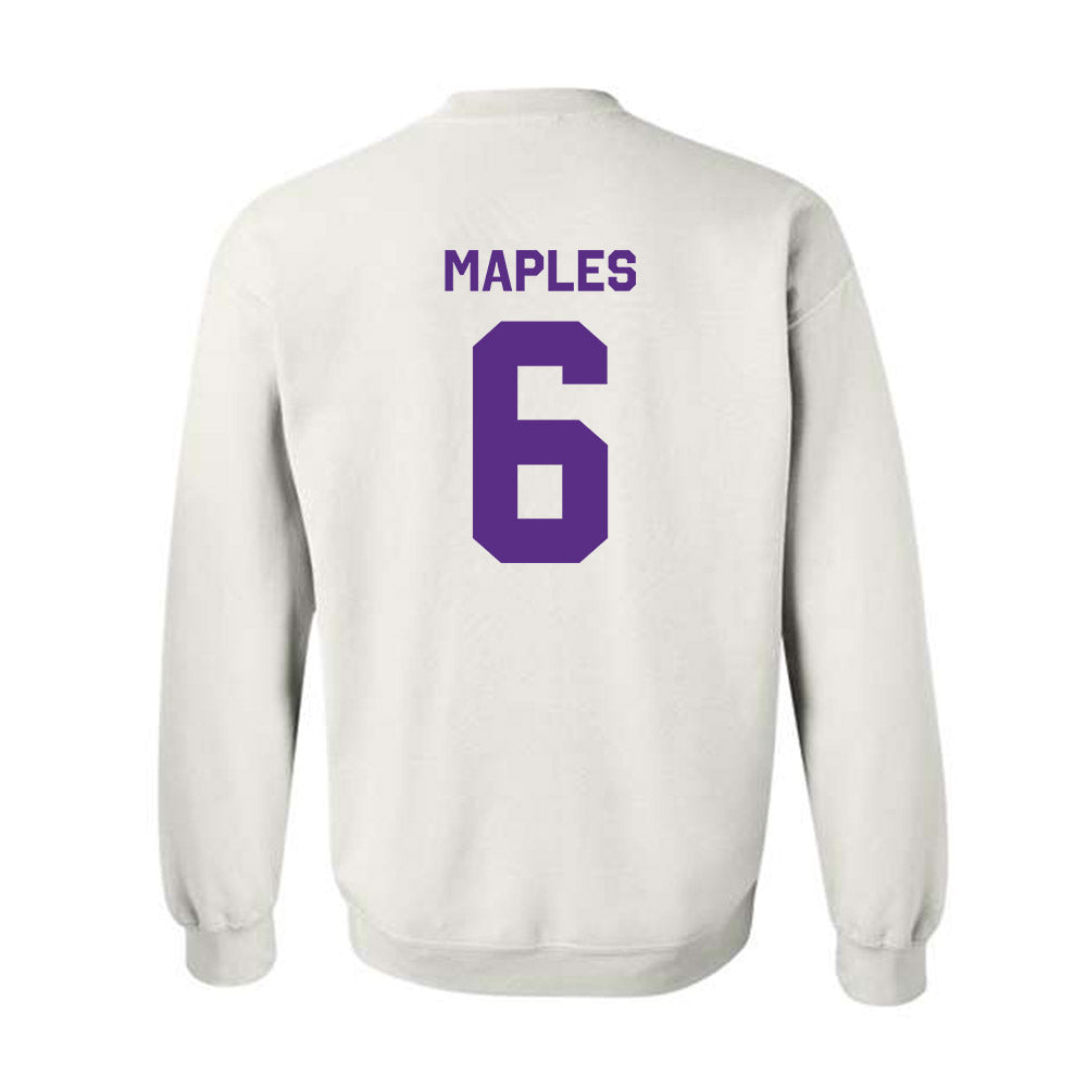 TCU - NCAA Football : Jayden Maples - Classic Shersey Crewneck Sweatshirt-1