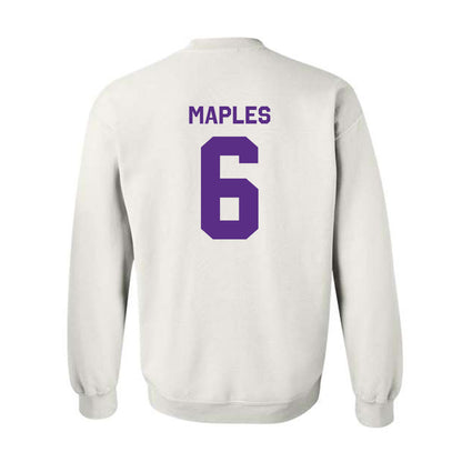 TCU - NCAA Football : Jayden Maples - Classic Shersey Crewneck Sweatshirt-1
