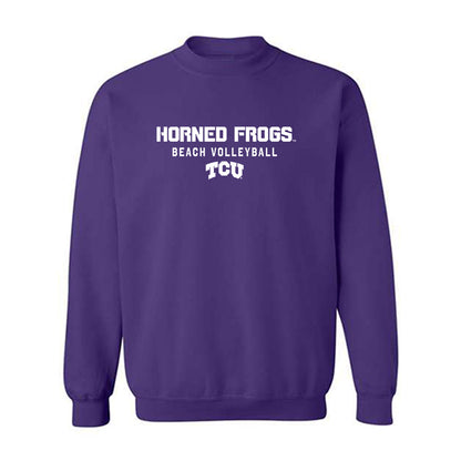 TCU - NCAA Beach Volleyball : Anna Long - Classic Shersey Crewneck Sweatshirt-0