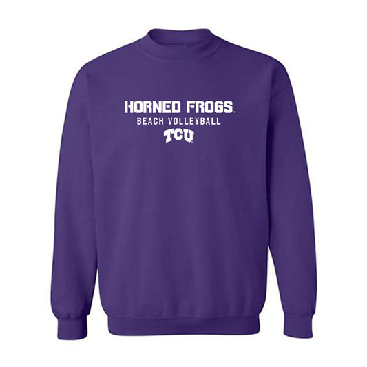 TCU - NCAA Beach Volleyball : Anna Long - Classic Shersey Crewneck Sweatshirt-0