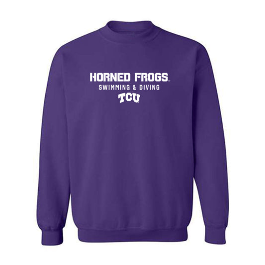 TCU - NCAA Men's Swimming & Diving : Giannis Skaris - Classic Shersey Crewneck Sweatshirt-0