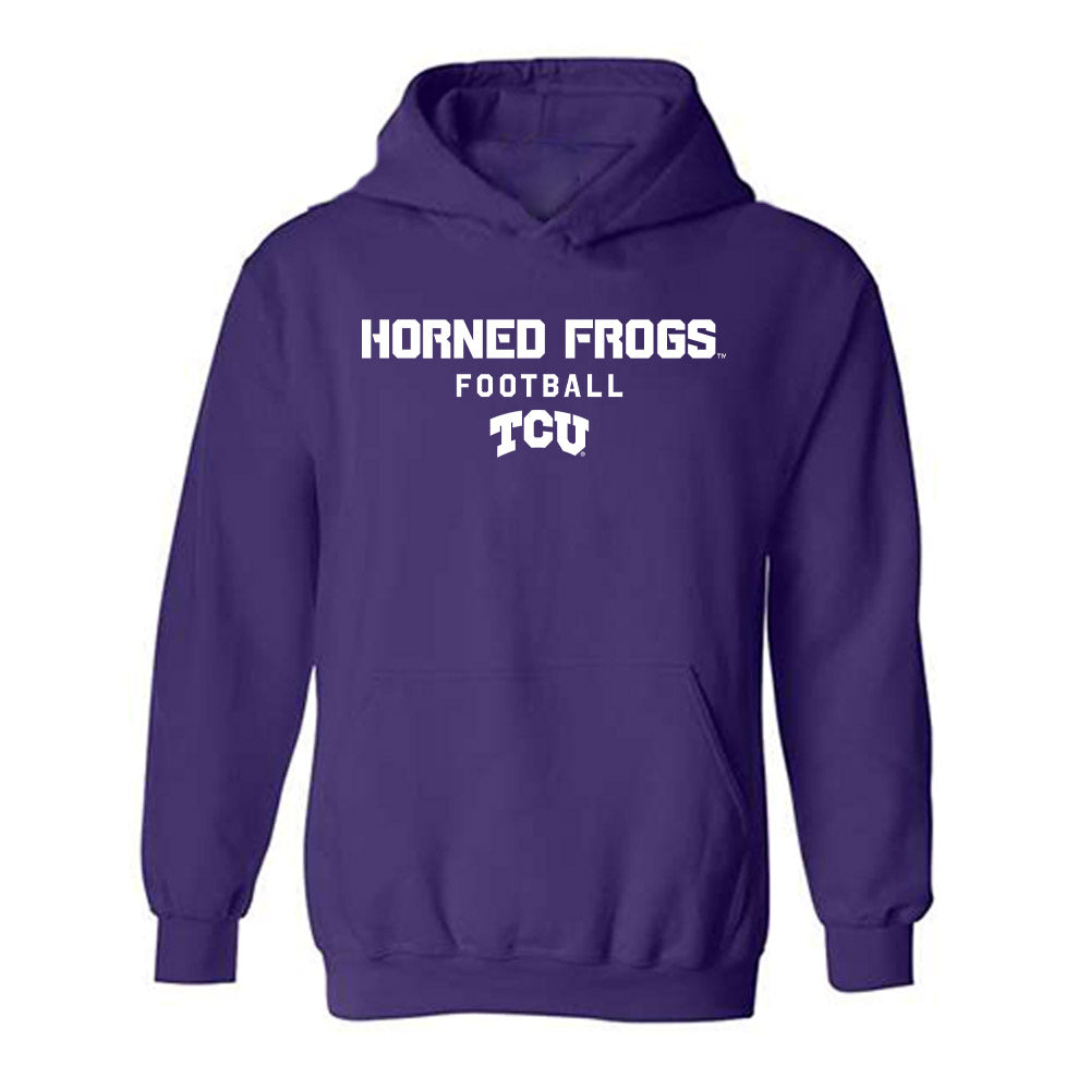 TCU - NCAA Football : Braden Bach - Classic Shersey Hooded Sweatshirt-1