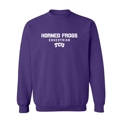 TCU - NCAA Equestrian : Kyla Sullivan - Classic Shersey Crewneck Sweatshirt-0