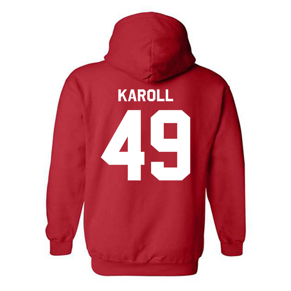 Texas Tech - NCAA Football : Will Karoll - Classic Shersey Hooded Sweatshirt-1