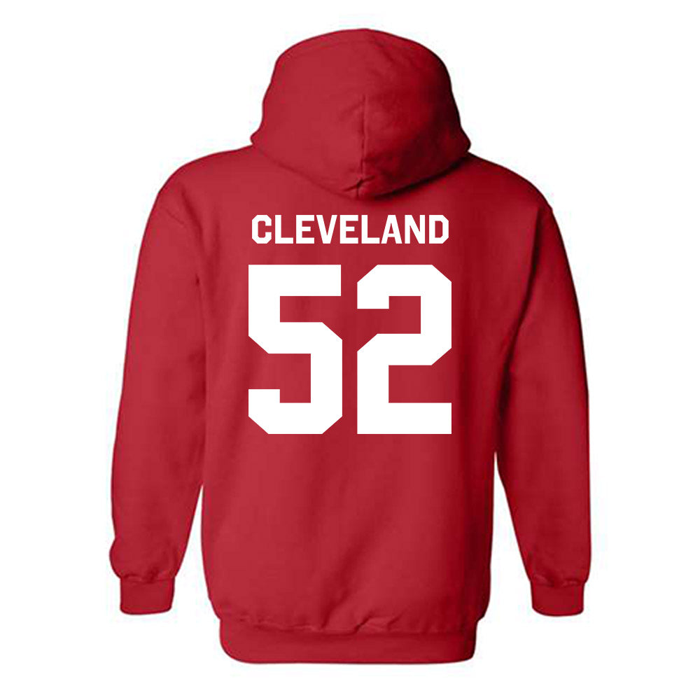 Texas Tech - NCAA Football : Cash Cleveland - Classic Shersey Hooded Sweatshirt-1