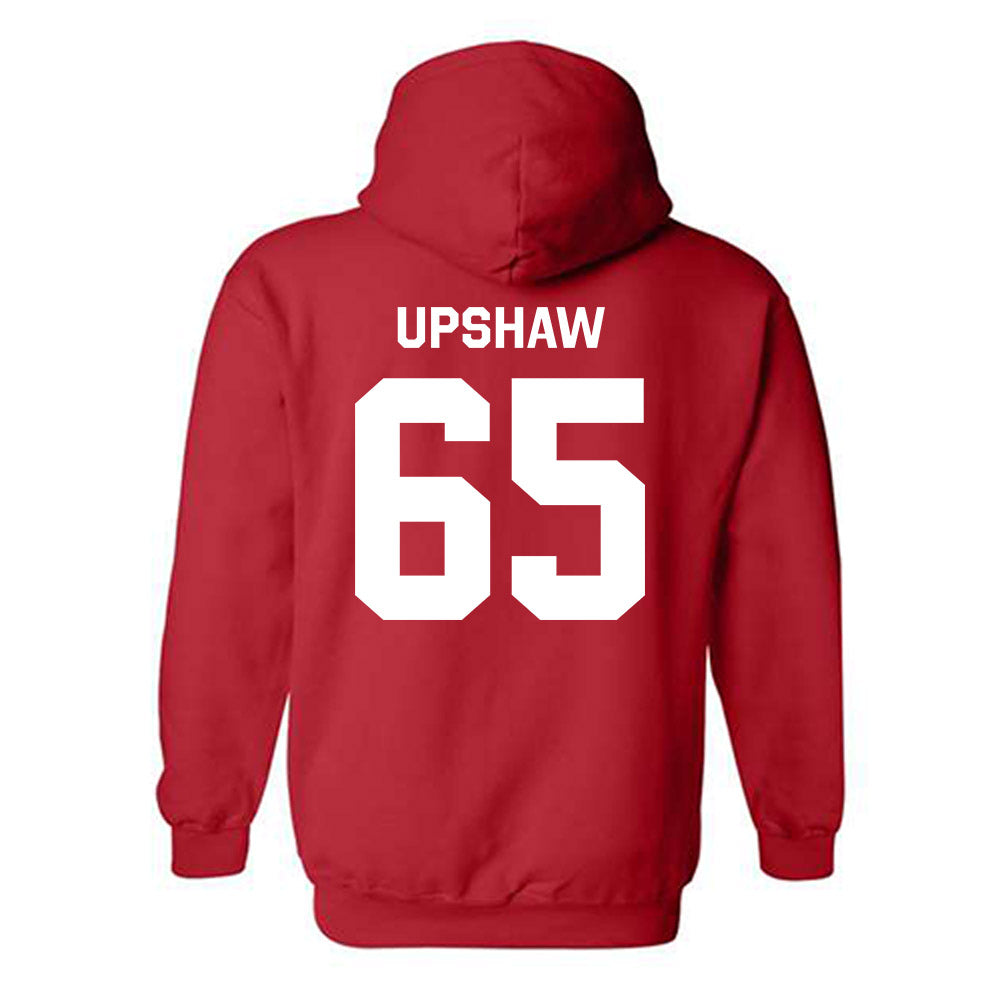 Texas Tech - NCAA Football : Danthis Upshaw - Classic Shersey Hooded Sweatshirt-1