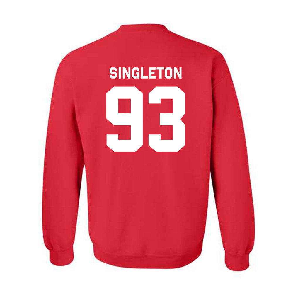 Texas Tech - NCAA Football : Dylan Singleton - Classic Shersey Crewneck Sweatshirt-1