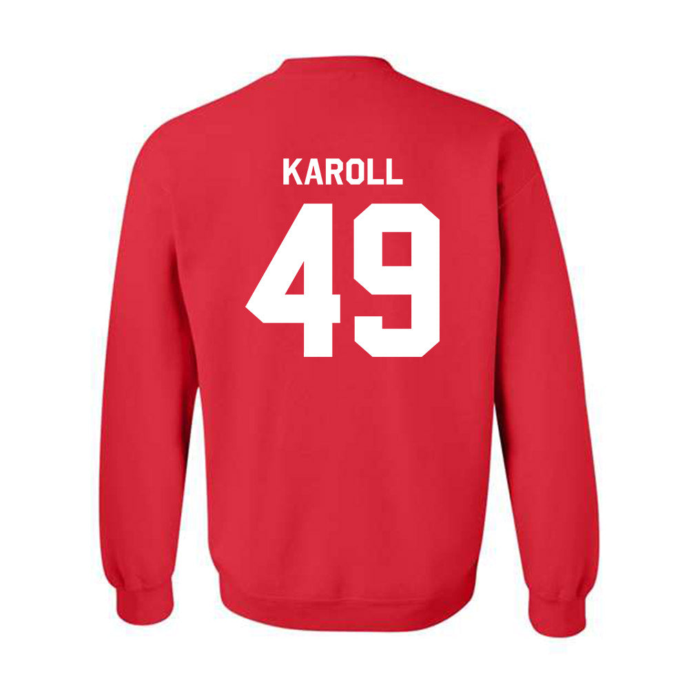 Texas Tech - NCAA Football : Will Karoll - Classic Shersey Crewneck Sweatshirt-1